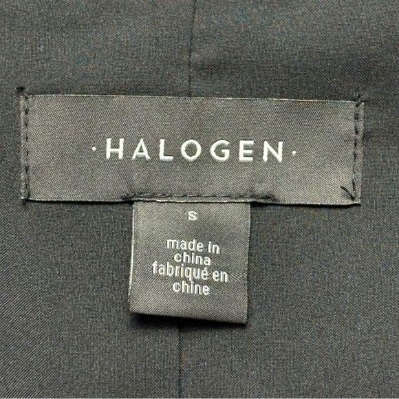 NWT Halogen Nordstrom Drape Open Front Lightweight Jacket Size S Black Pockets - Picture 11 of 14